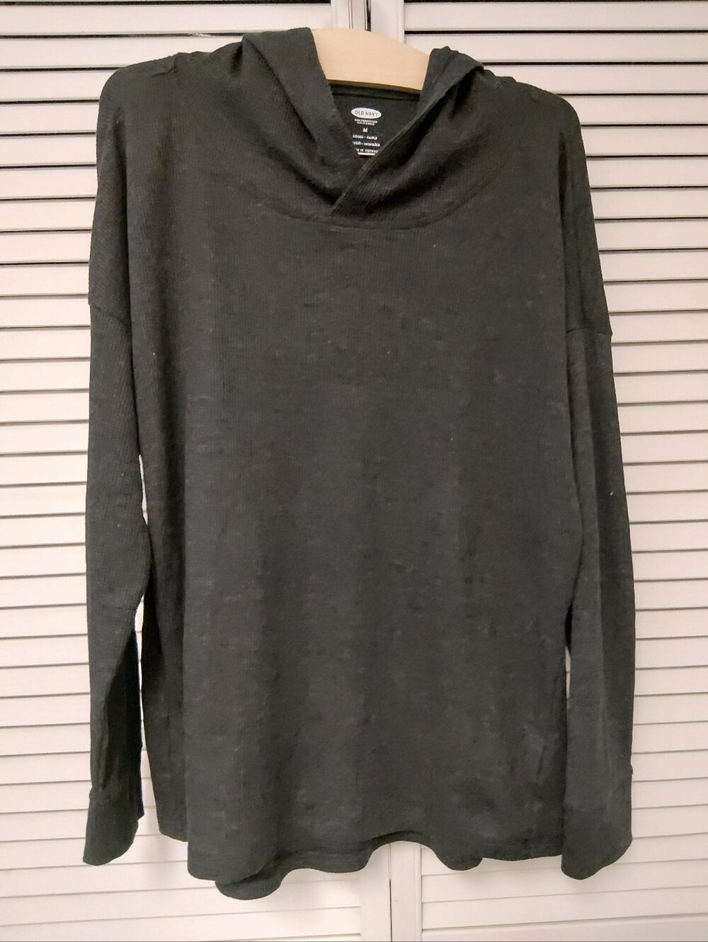 Old Navy Men's Grey Lightweight Hoodie Sweater